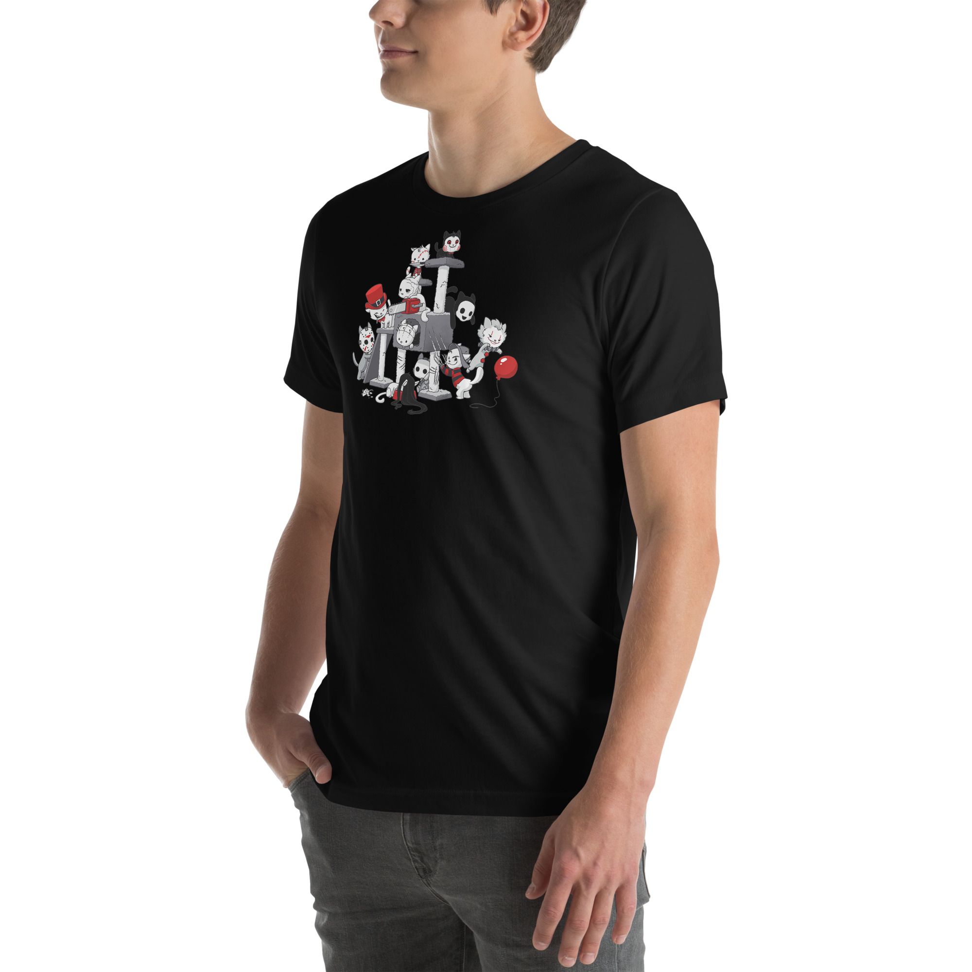 Evil Cat Tree Unisex T-Shirt - Image 5