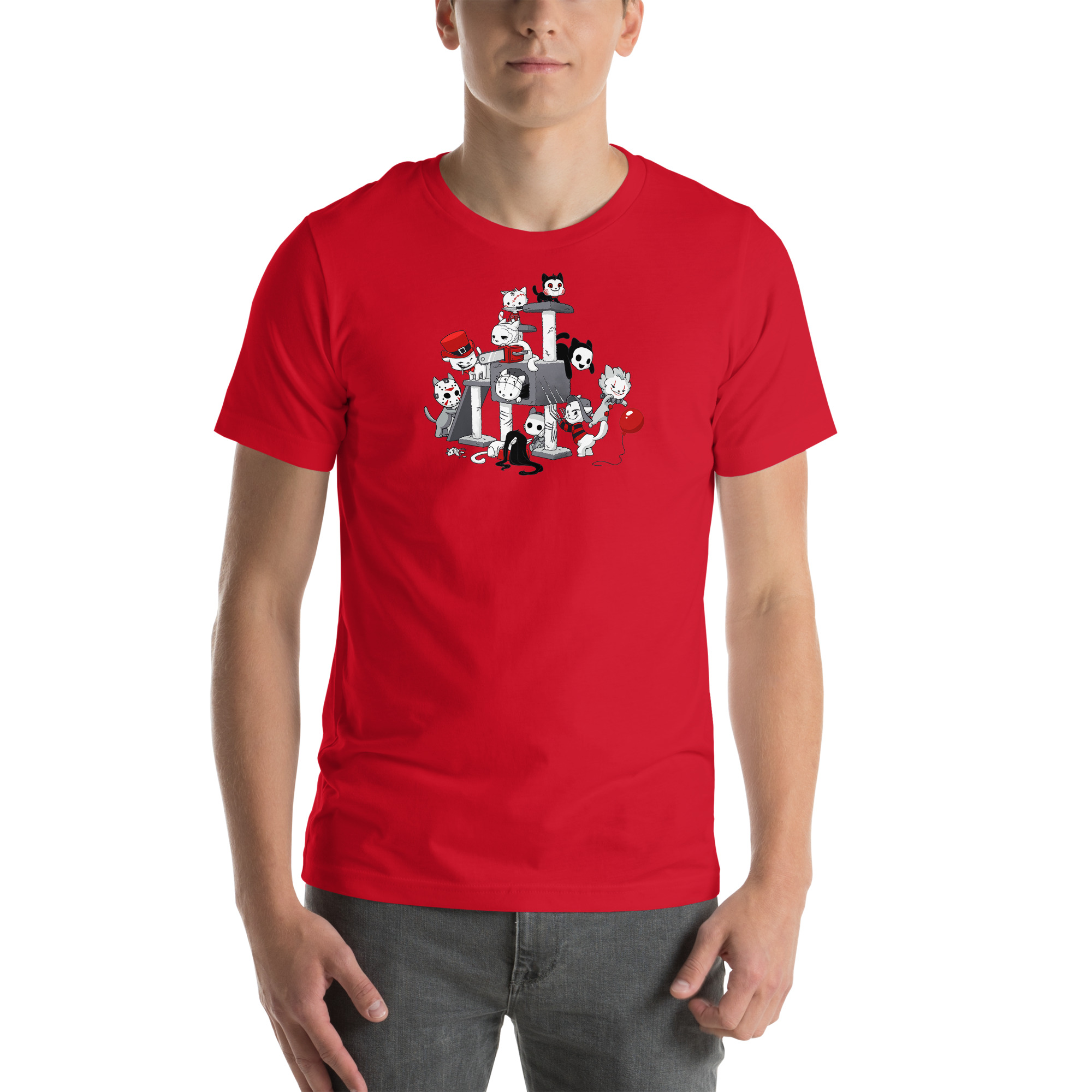 Evil Cat Tree Unisex T-Shirt - Image 8