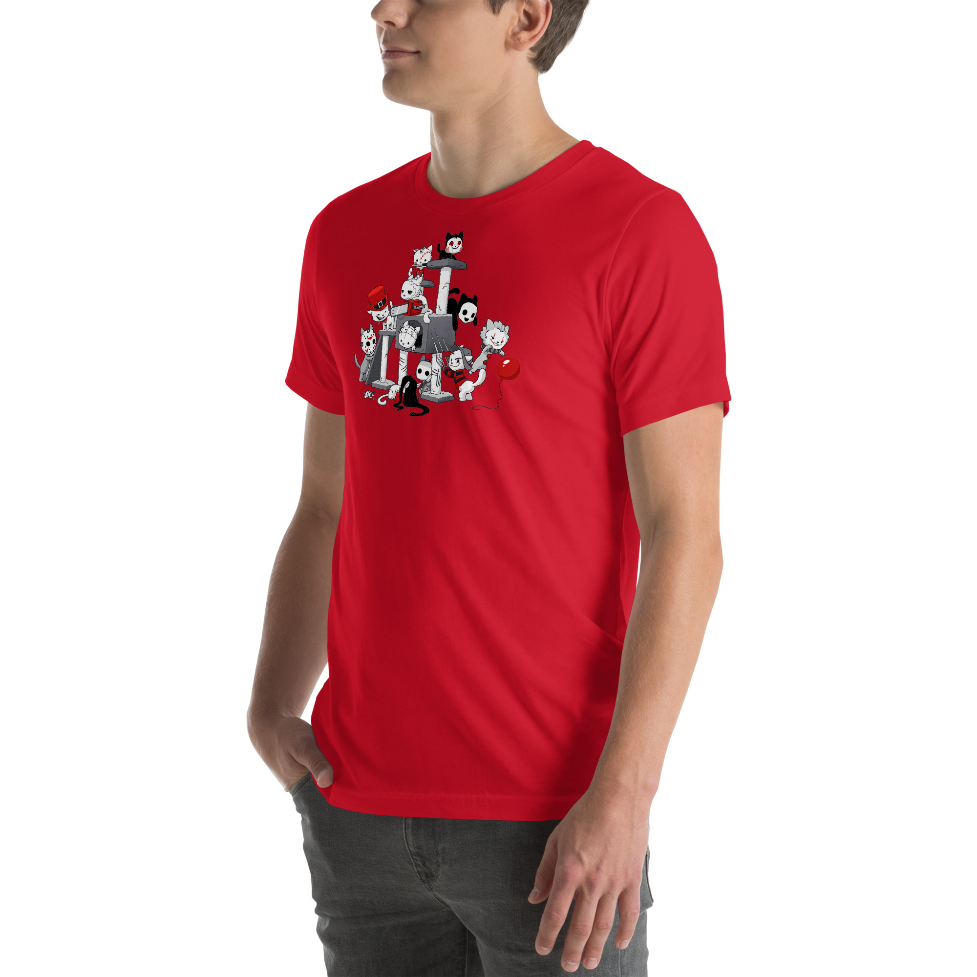 Evil Cat Tree Unisex T-Shirt - Image 11