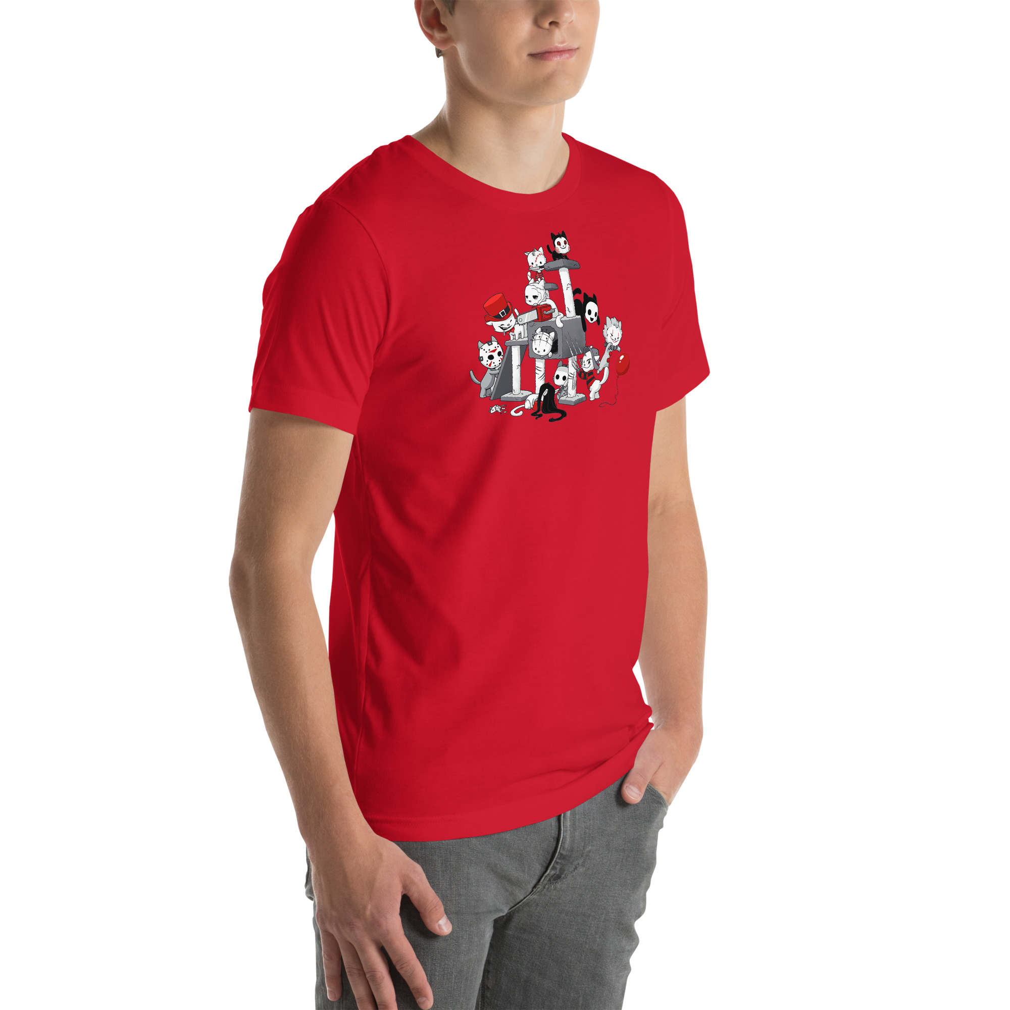 Evil Cat Tree Unisex T-Shirt - Image 13