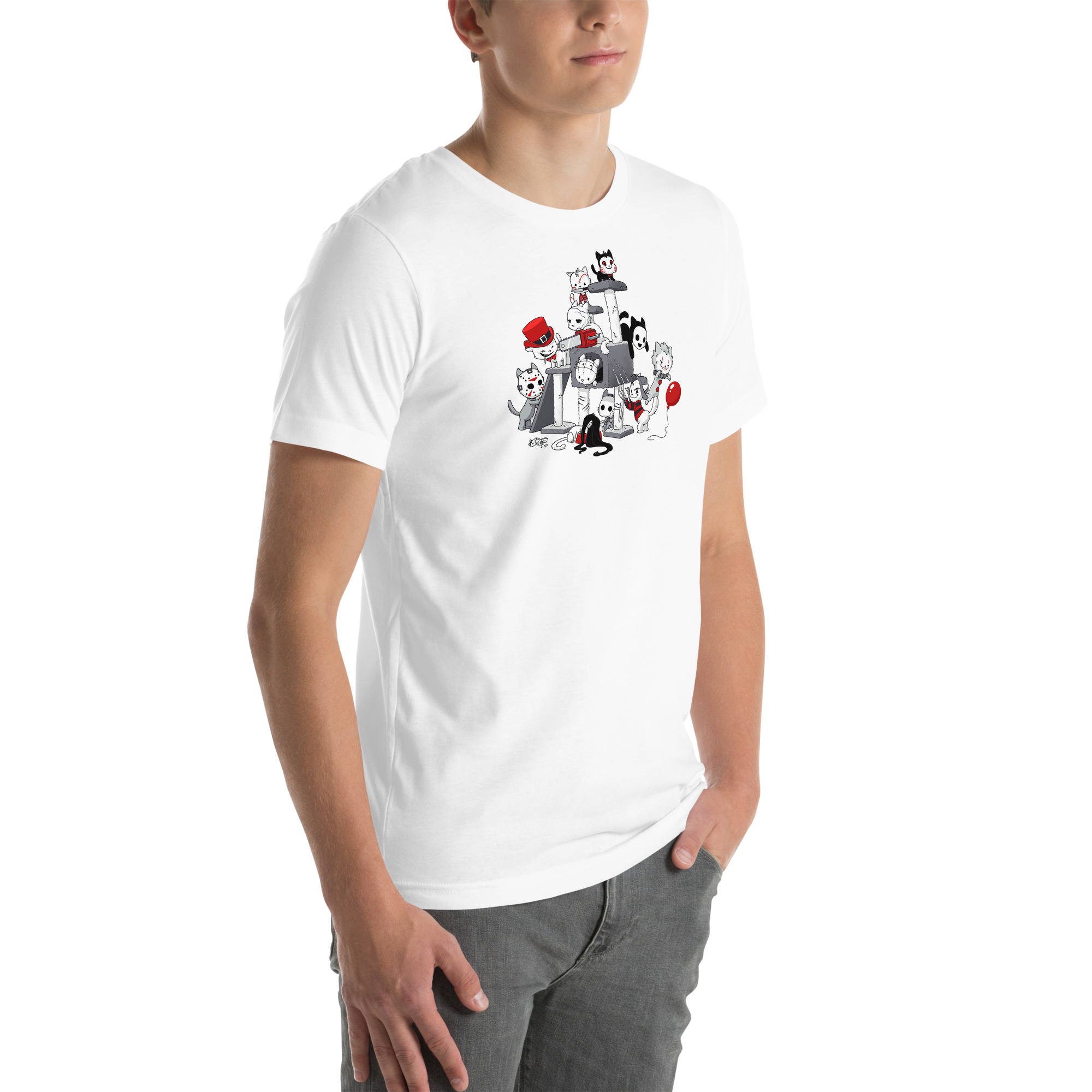 Evil Cat Tree Unisex T-Shirt - Image 24