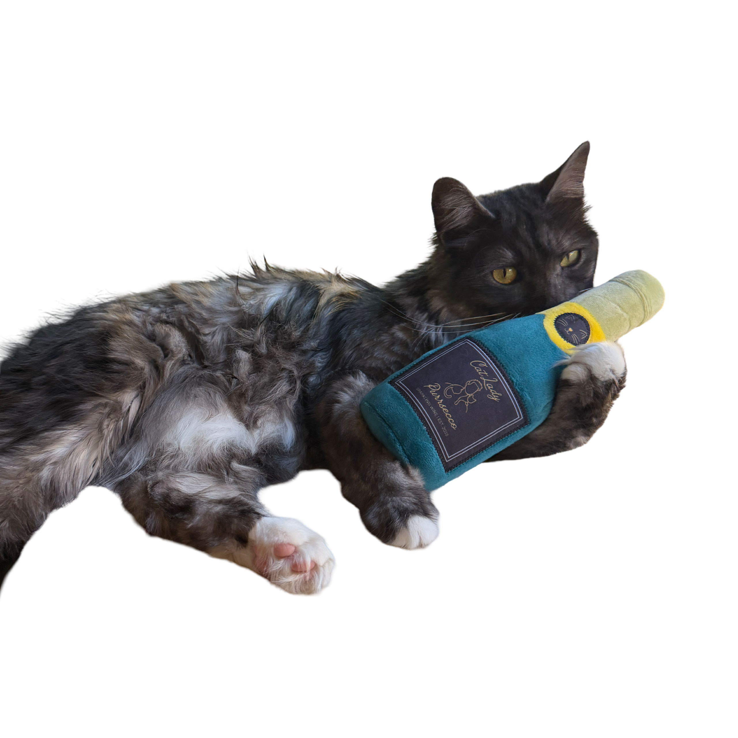 Purrsecco Wine Bottle Catnip Toy - Image 3