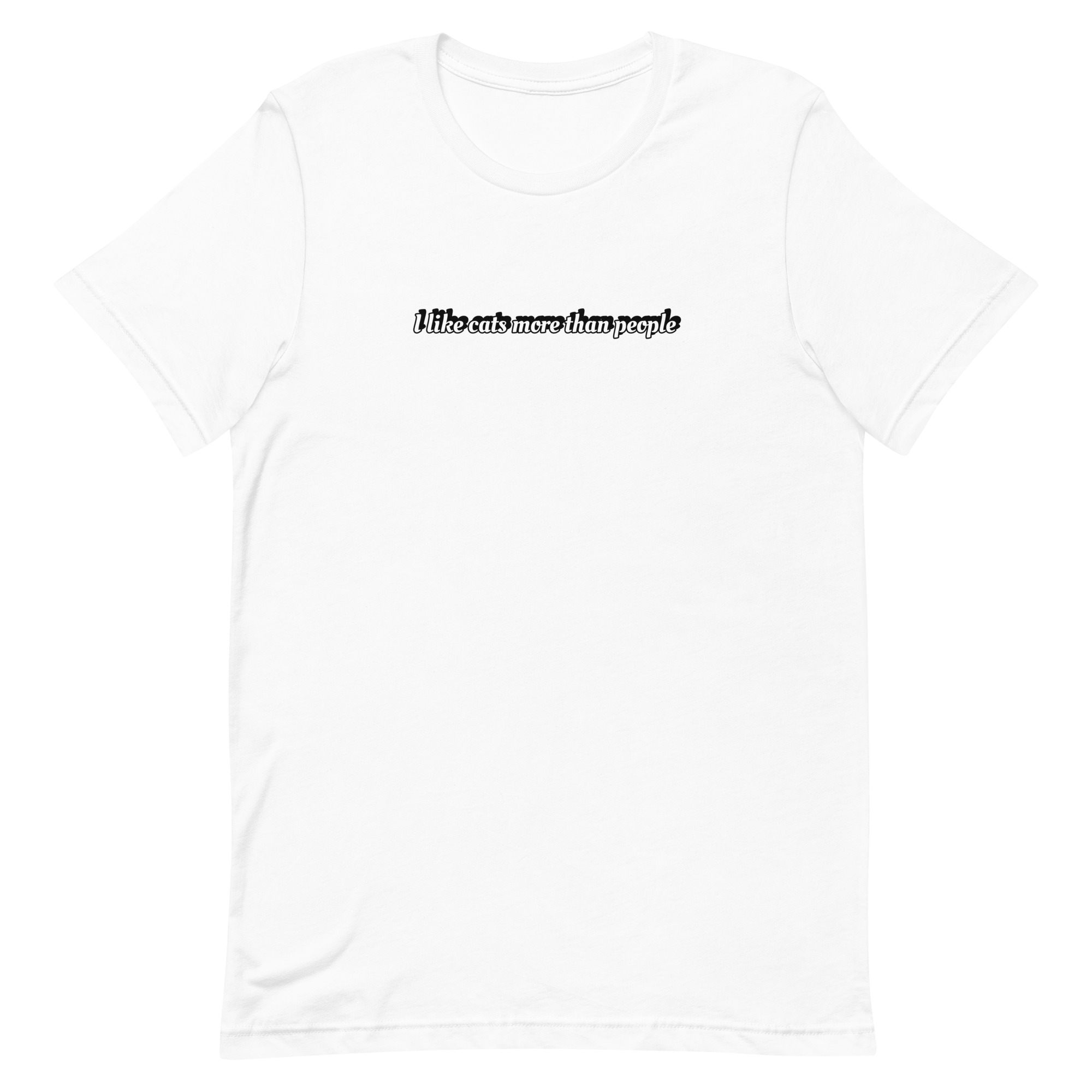 “I Like Cats More Than People” Unisex T-shirt