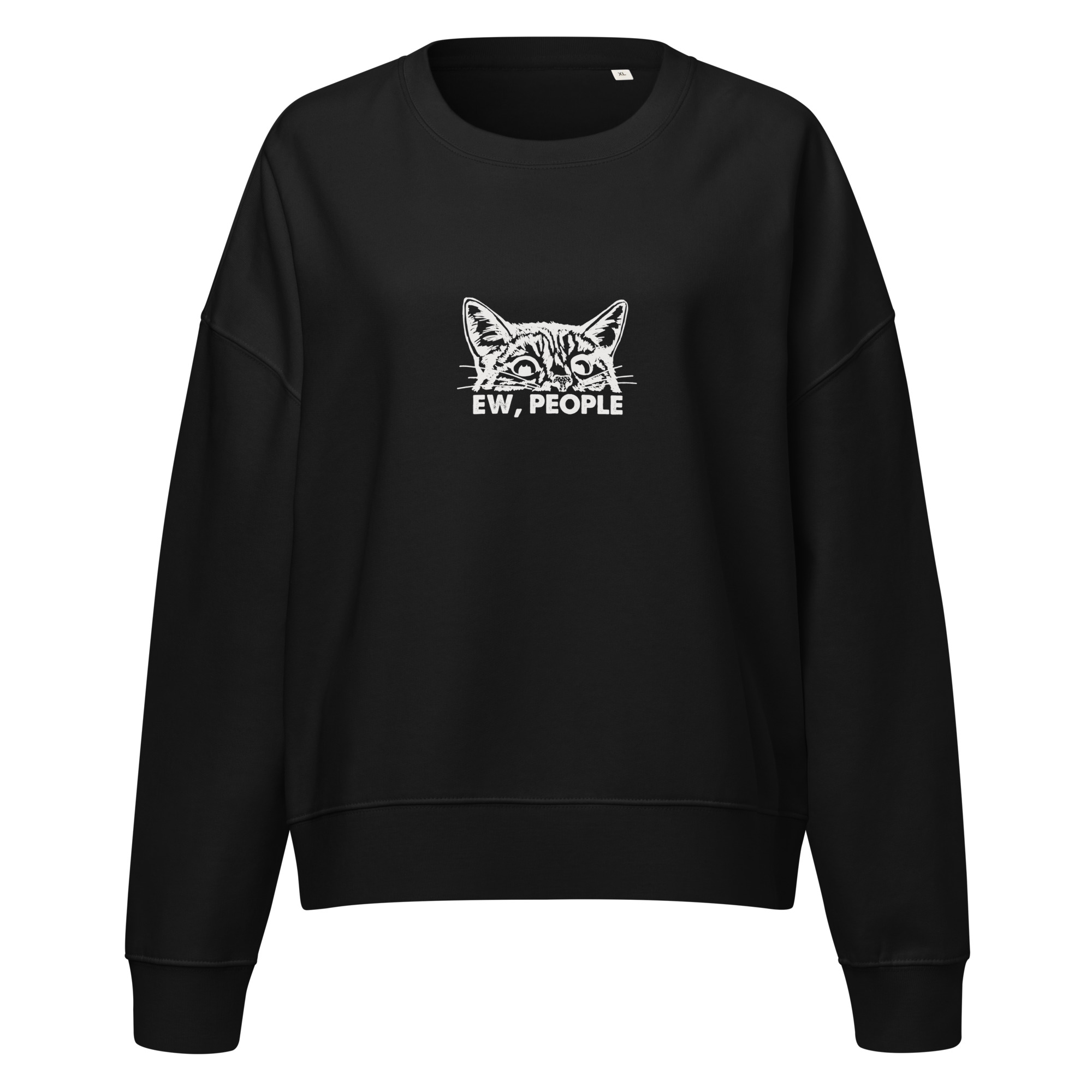 “Ew, People” Women’s Crew Neck Sweatshirt - Image 3